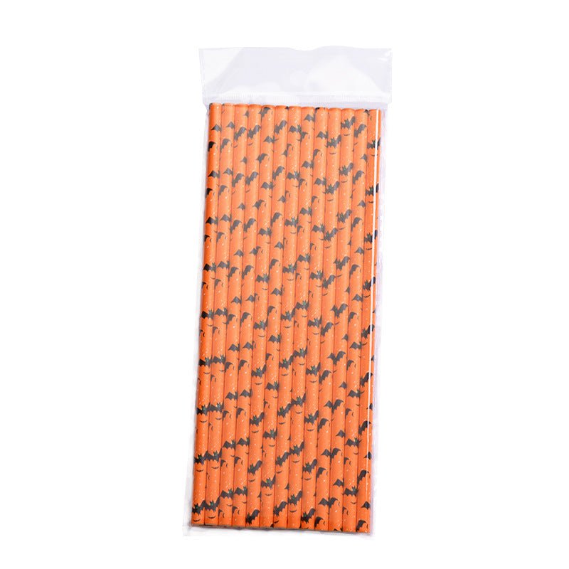 Spooky Halloween Paper Straws - Cake Pops Parties