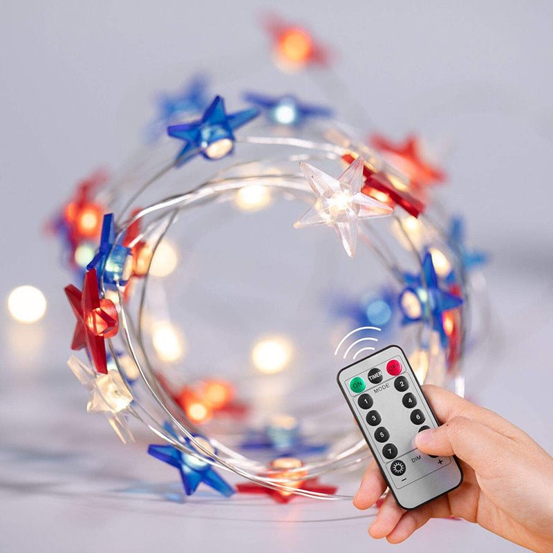 Star Shaped Holiday Light String - Cake Pops Parties