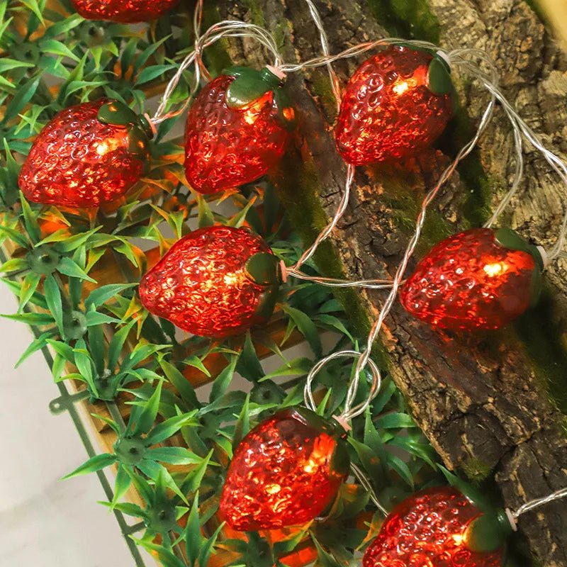 Strawberry String Lights for Home Decoration - Cake Pops Parties