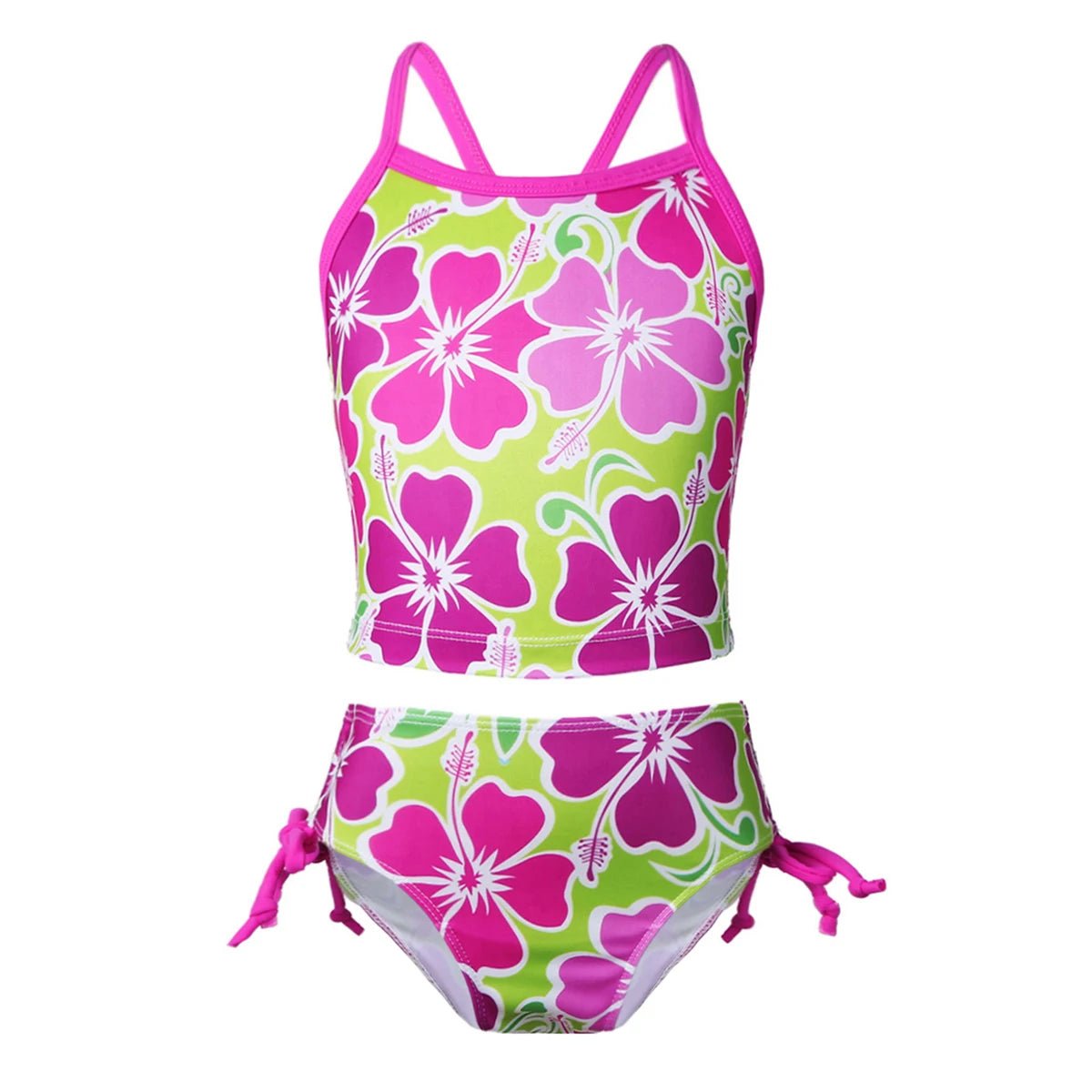 Toddler Girls Floral 2 - Piece Bikini Wear | Summer Beach Bathing Set - Cake Pops Parties