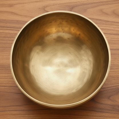 Top view of singing bowl