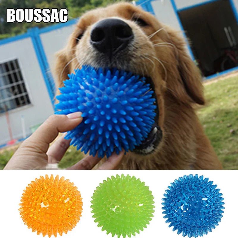 TPR Pet Teeth Cleaning Ball - Squeaky Toy for Dogs - Cake Pops Parties
