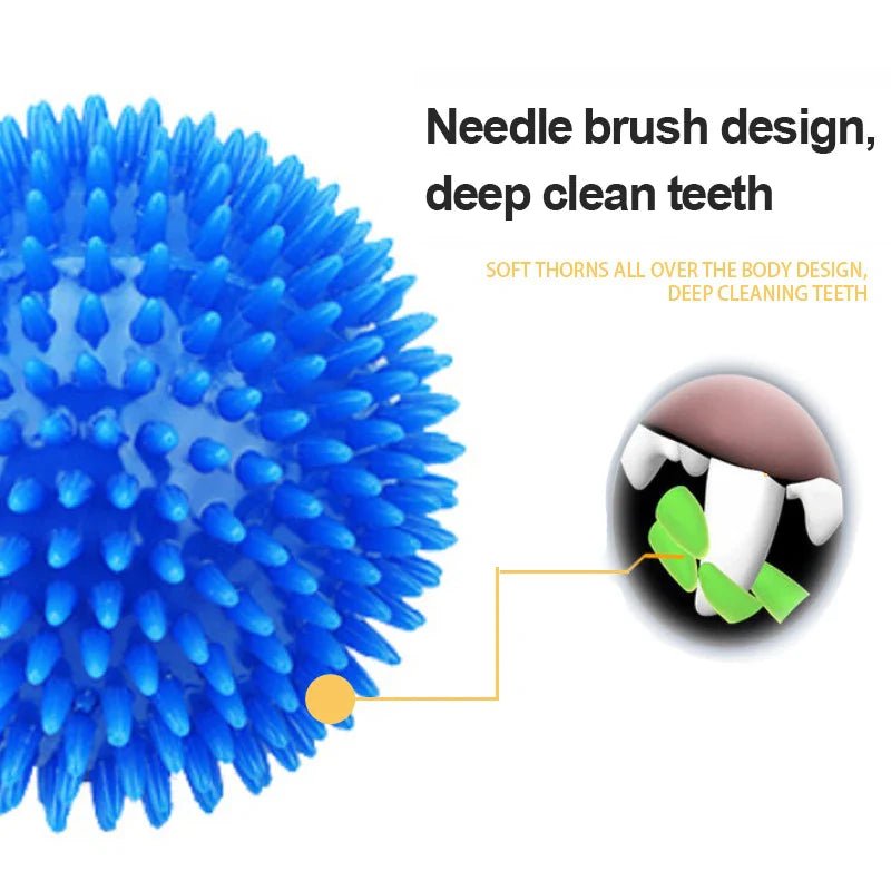 TPR Pet Teeth Cleaning Ball - Squeaky Toy for Dogs - Cake Pops Parties