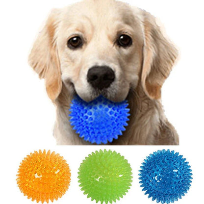 TPR Pet Teeth Cleaning Ball - Squeaky Toy for Dogs - Cake Pops Parties