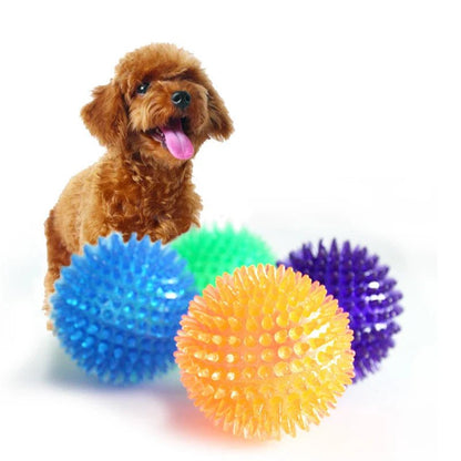 TPR Pet Teeth Cleaning Ball - Squeaky Toy for Dogs - Cake Pops Parties
