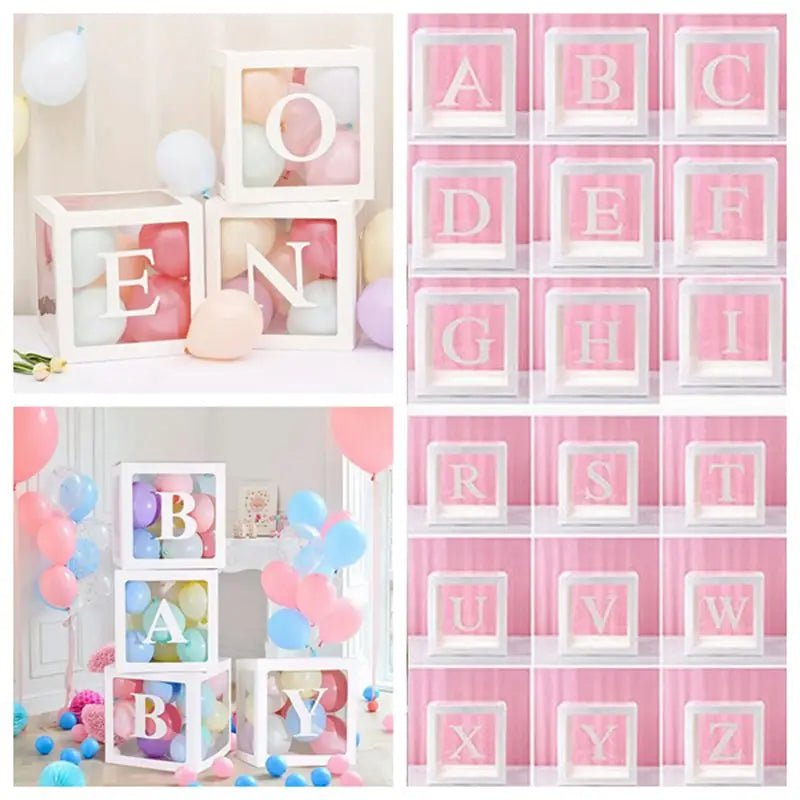 Transparent Balloon Box Baby Shower Decor - Cake Pops Parties