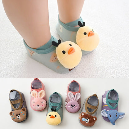 Ultra - Thin Baby Floor Socks - Cartoon Designs - Cake Pops Parties