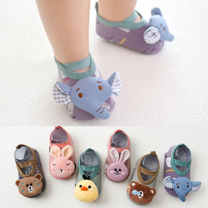 Ultra - Thin Baby Floor Socks - Cartoon Designs - Cake Pops Parties