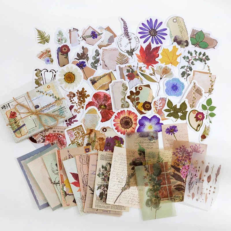 Vintage Stationery Sticker Set - Retro Memory Room Series - Cake Pops Parties