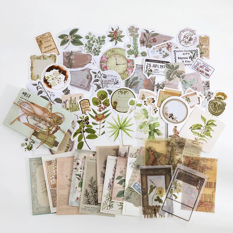 Vintage Stationery Sticker Set - Retro Memory Room Series - Cake Pops Parties