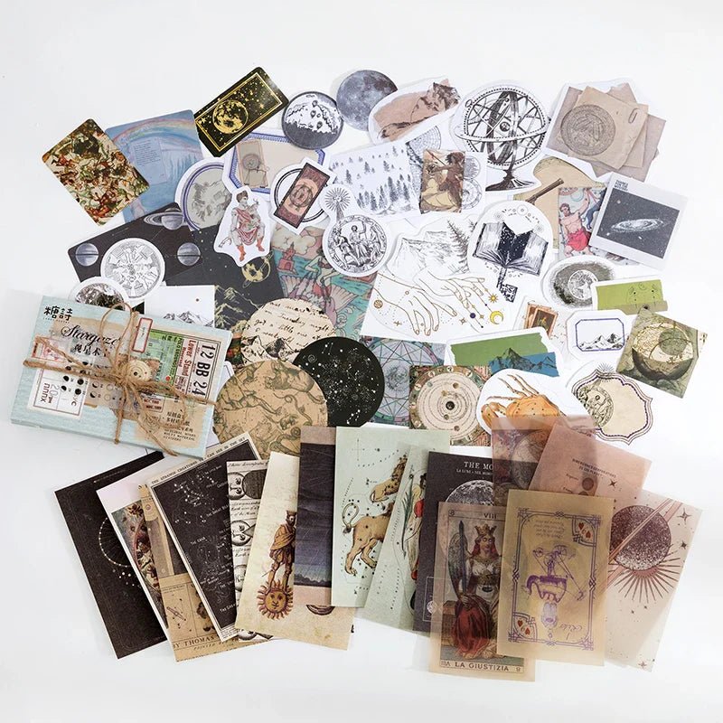 Vintage Stationery Sticker Set - Retro Memory Room Series - Cake Pops Parties