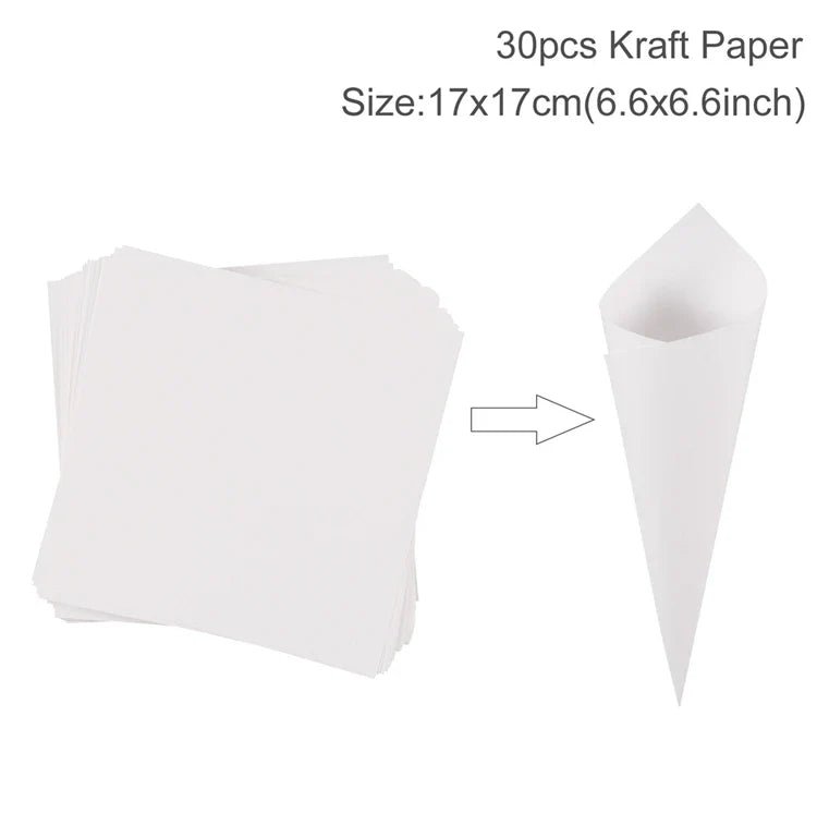 Wedding Confetti Cone Holder Set - Cake Pops Parties