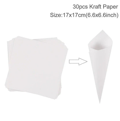 Wedding Confetti Cone Holder Set - Cake Pops Parties