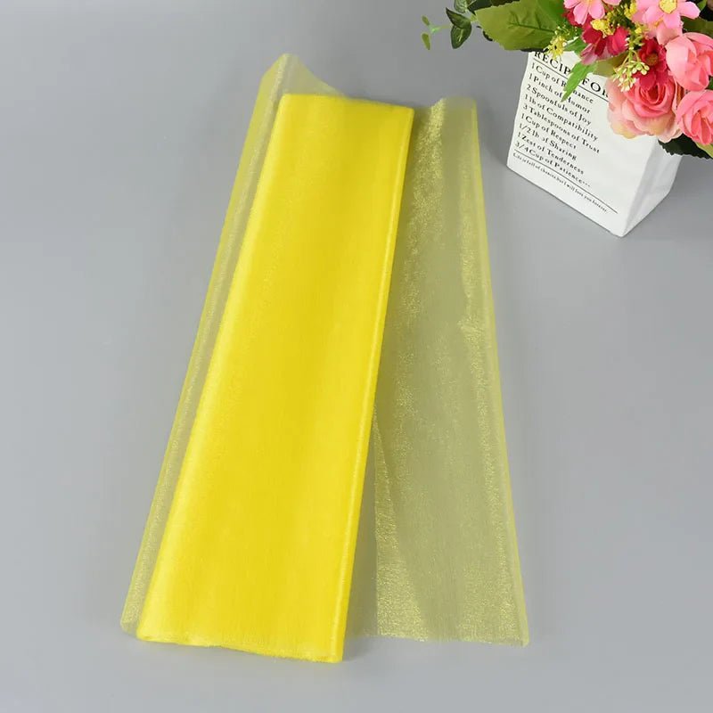 Wedding Decoration Tulle Roll - Crystal Organza Sheer Fabric - Cake Pops Parties