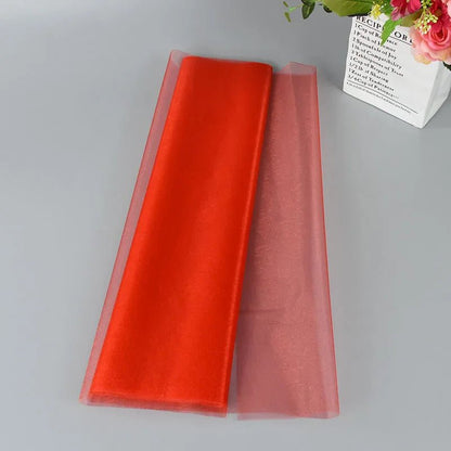 Wedding Decoration Tulle Roll - Crystal Organza Sheer Fabric - Cake Pops Parties
