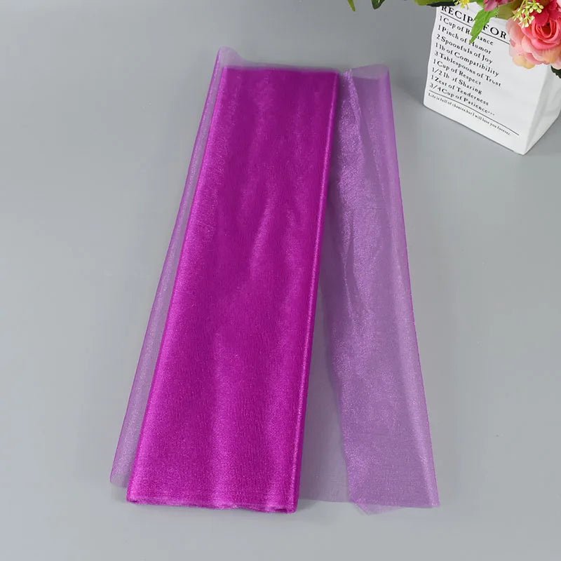 Wedding Decoration Tulle Roll - Crystal Organza Sheer Fabric - Cake Pops Parties