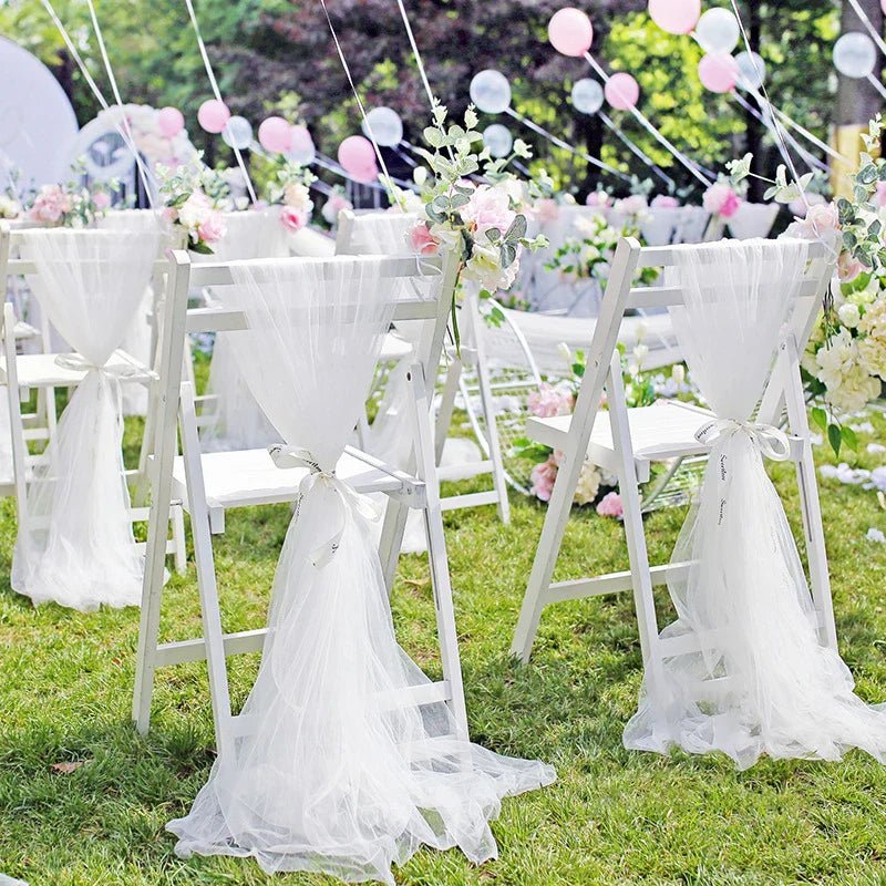 Wedding Decoration Tulle Roll - Crystal Organza Sheer Fabric - Cake Pops Parties