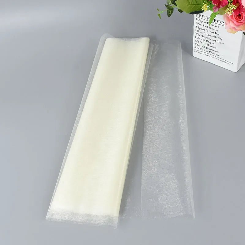 Wedding Decoration Tulle Roll - Crystal Organza Sheer Fabric - Cake Pops Parties