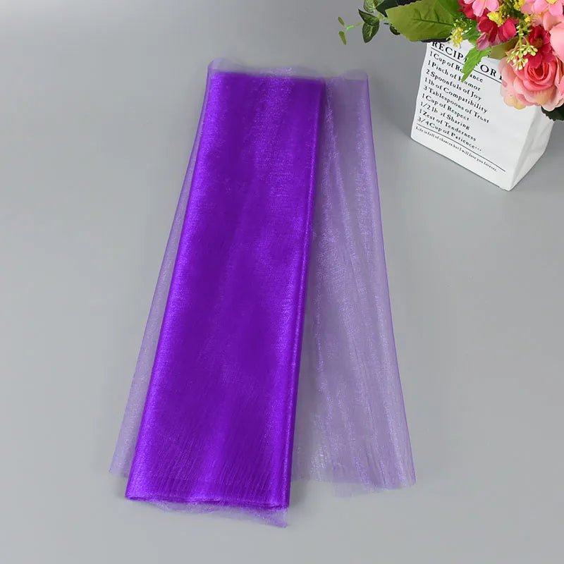 Wedding Decoration Tulle Roll - Crystal Organza Sheer Fabric - Cake Pops Parties