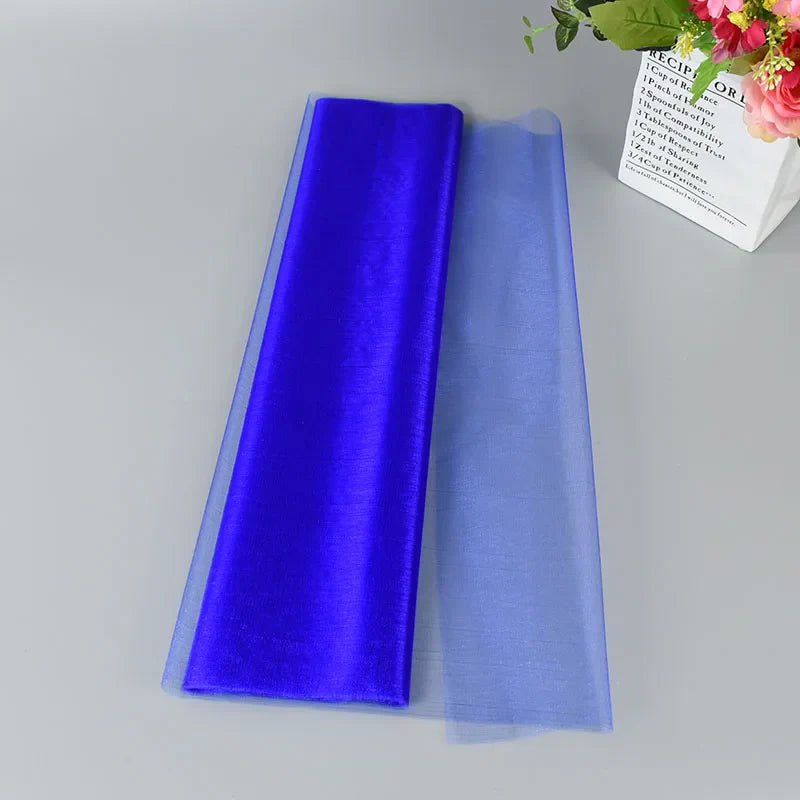 Wedding Decoration Tulle Roll - Crystal Organza Sheer Fabric - Cake Pops Parties