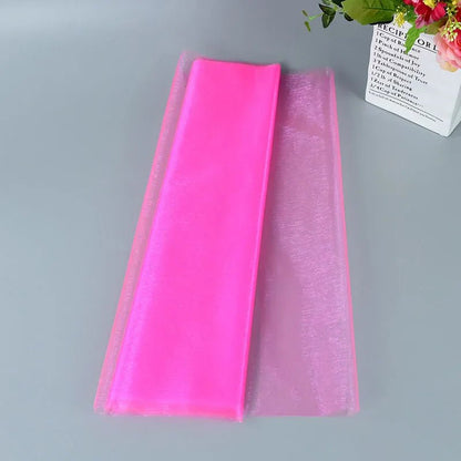 Wedding Decoration Tulle Roll - Crystal Organza Sheer Fabric - Cake Pops Parties