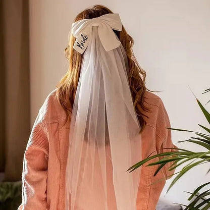 White Bride Bow Veil Party Set - Cake Pops Parties