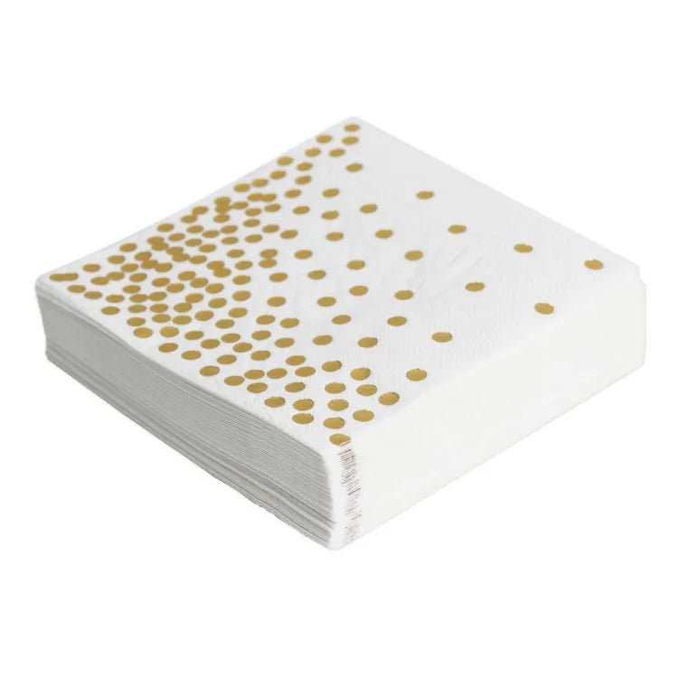 White Gold Party Dinnerware Set - Cake Pops Parties