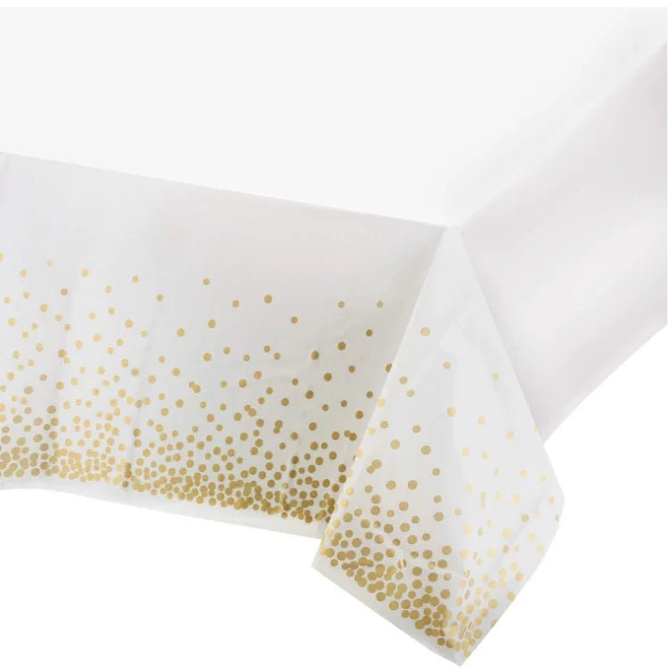White Gold Party Dinnerware Set - Cake Pops Parties
