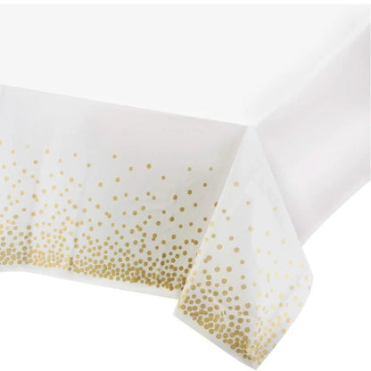 White Gold Party Dinnerware Set - Cake Pops Parties