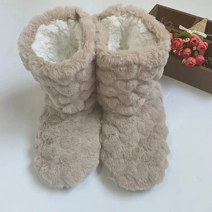 Winter Couple Slippers Non - Slip Velvet Socks - Cake Pops Parties