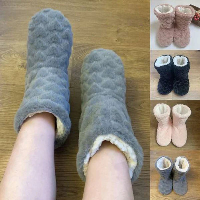 Winter Couple Slippers Non - Slip Velvet Socks - Cake Pops Parties